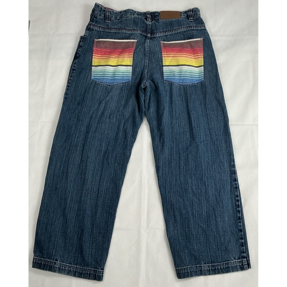 Evolution in Design Jeans 36x34 Wide Leg Y2K Hip Hop Streetwear Baggy